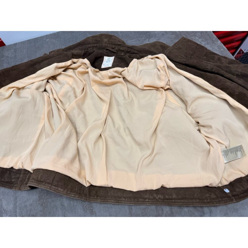 Free People x Yellowstone Suzy Goat Suede Leather Jacket Brown Medium LIMITED - Picture 14 of 16